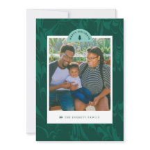 Marbled Pines Christmas Holiday Photo Card