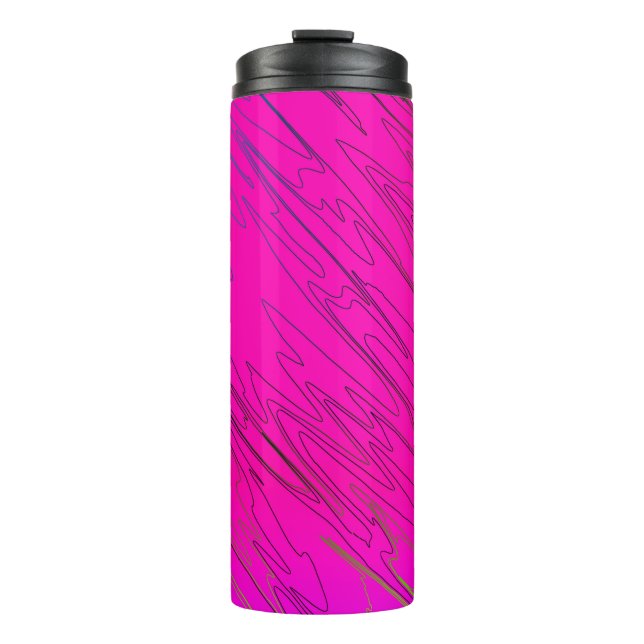 Marbled Pink Thermal Tumbler (Front)