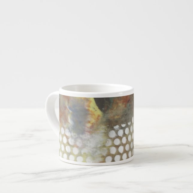 Marbled Pixels II Espresso Cup (Front Left)