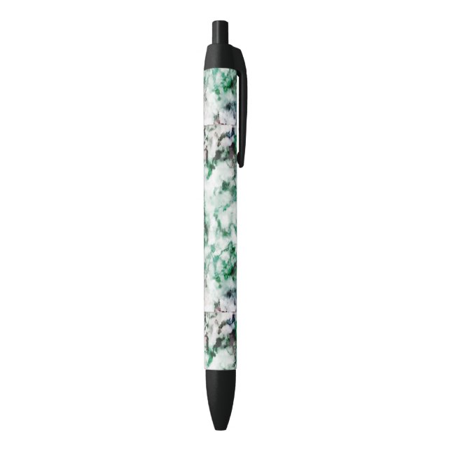 Marbled Quartz Texture Black Ink Pen (Bottom (Vertical))
