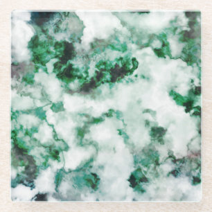 Marbled Quartz Texture Glass Coaster