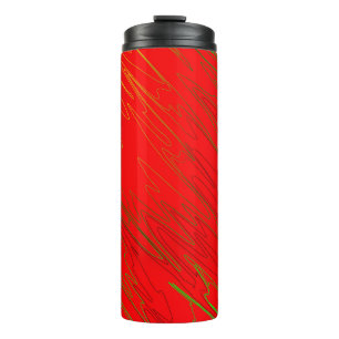Marbled Red Thermal Tumbler