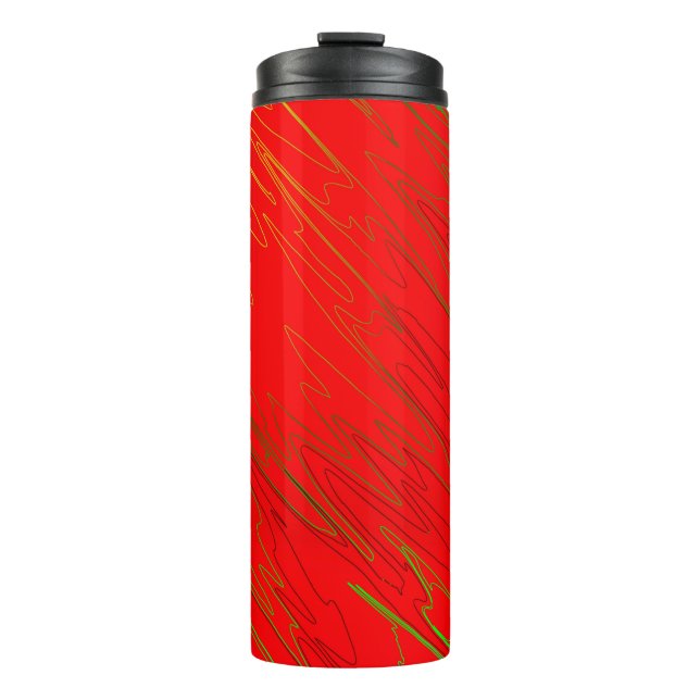 Marbled Red Thermal Tumbler (Front)