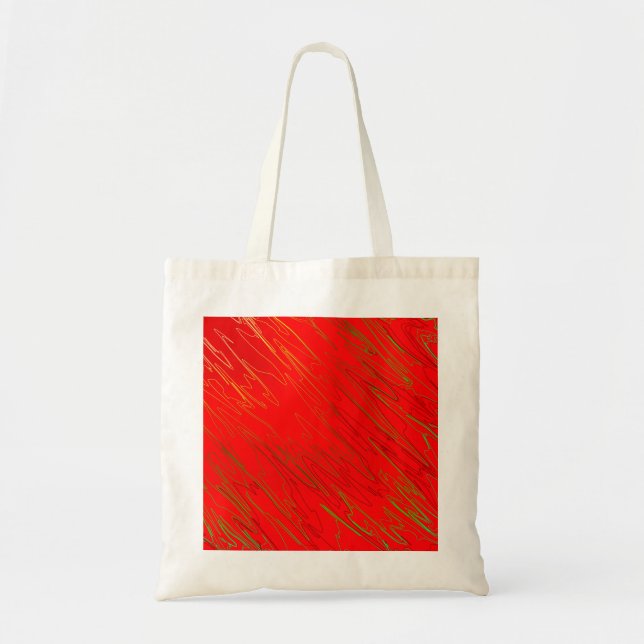 Marbled Red Tote Bag (Front)