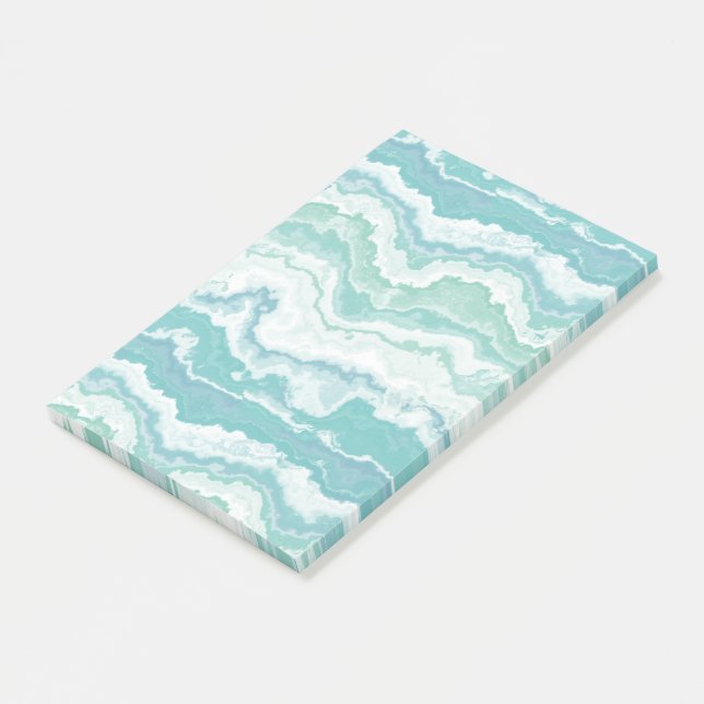 marbled sea foam : post-it notes (Angled)
