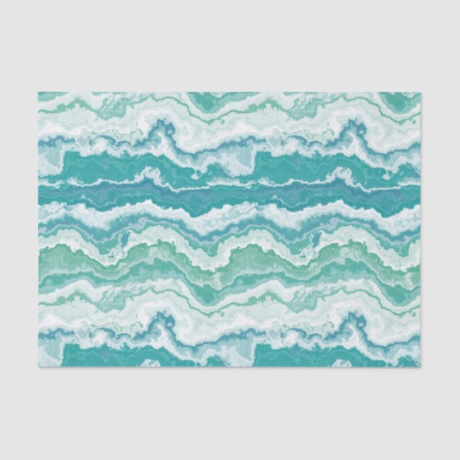 marbled sea foam : tissue paper (Front)