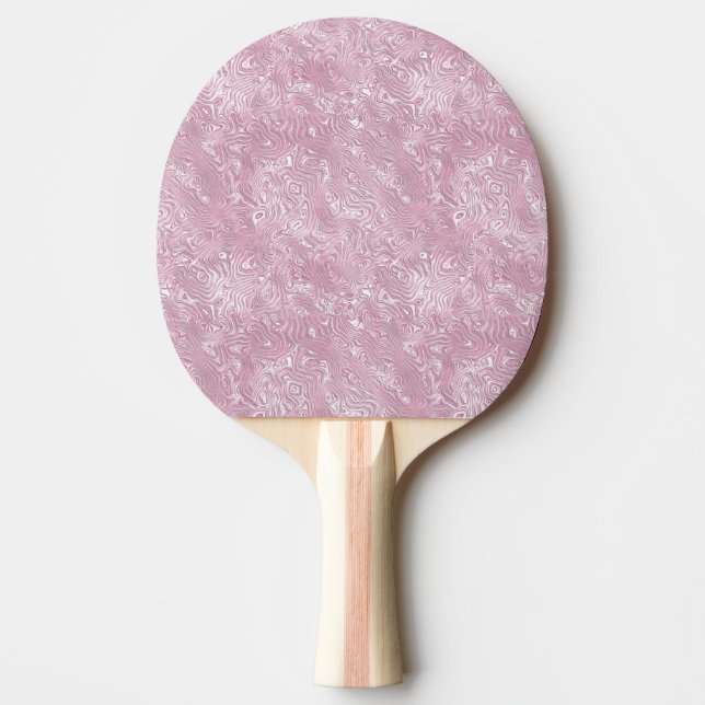 Marbled Silk Moire Pattern in Dusty Pink Ping Pong Paddle (Front)
