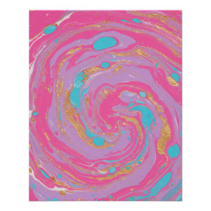 Marbled Swirl Poster