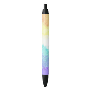 Marbled Swirly Boho Abstract Genderfaun Pride Flag Black Ink Pen