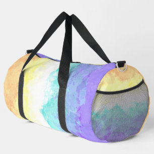 Marbled Swirly Boho Abstract Genderfaun Pride Flag Duffle Bag