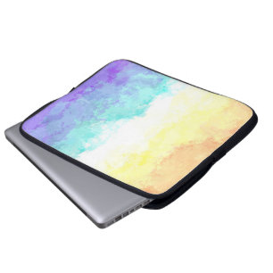 Marbled Swirly Boho Abstract Genderfaun Pride Flag Laptop Sleeve