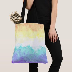 Marbled Swirly Boho Abstract Genderfaun Pride Flag Tote Bag
