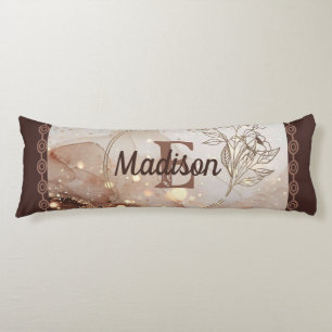 Marbled Watercolor with Glitter Accents Body Cushion