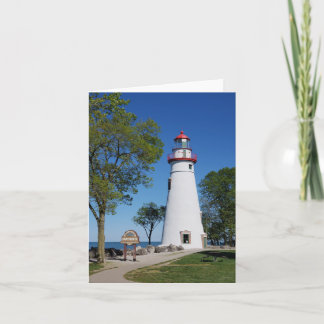 Marblehead Lighthouse Blank Note Card, 4" x 5.6" Card