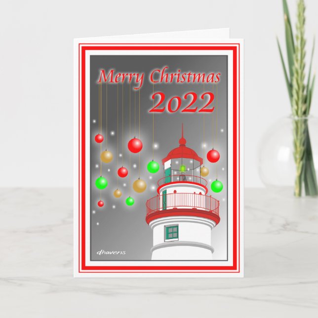 Marblehead Lighthouse Christmas Card (Front)