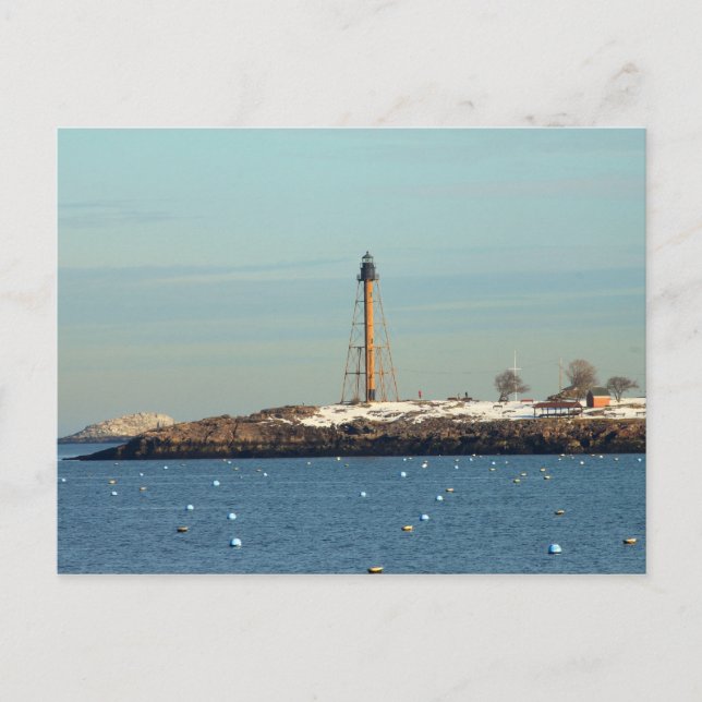 Marblehead Lighthouse from Waterfront Postcard (Front)