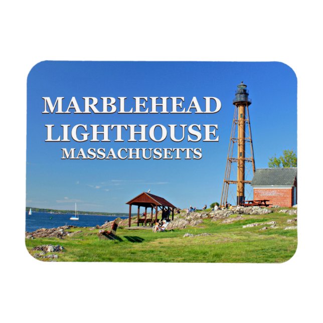 Marblehead Lighthouse, Massachusetts Flexi Magnet (Horizontal)