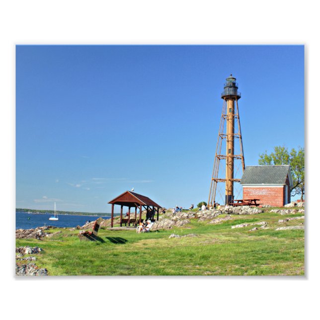 Marblehead Lighthouse, Massachusetts Photo Print (Front)