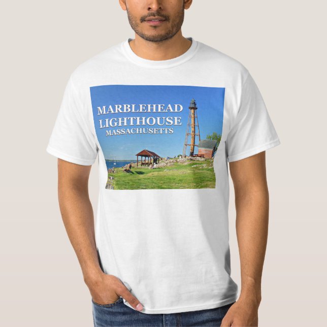 Marblehead Lighthouse, Massachusetts T-Shirt (Front)