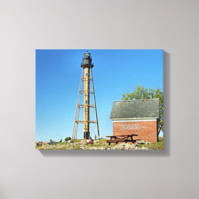 Marblehead Lighthouse Massachusetts Wrapped Canvas (Front)