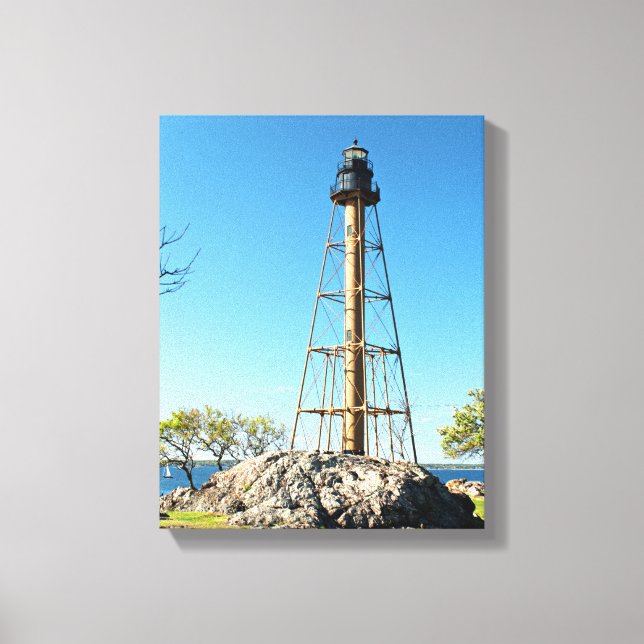 Marblehead Lighthouse Massachusetts Wrapped Canvas (Front)