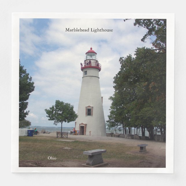 Marblehead Lighthouse Paper Napkins (Front)
