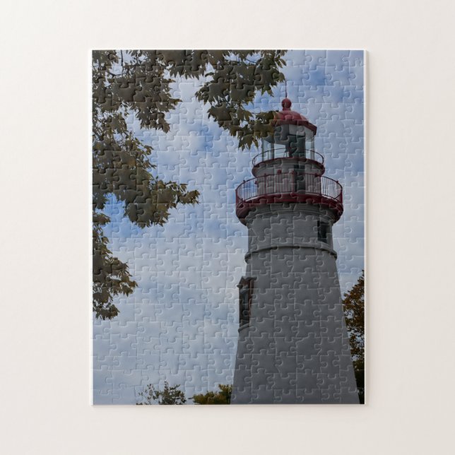 Marblehead Lighthouse photo created on a  Jigsaw Puzzle (Vertical)