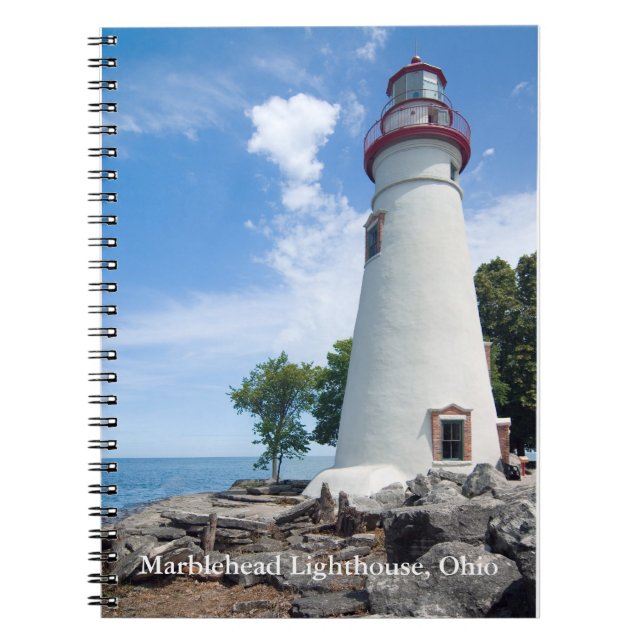 Marblehead Lighthouse Spiral Notebook (Front)