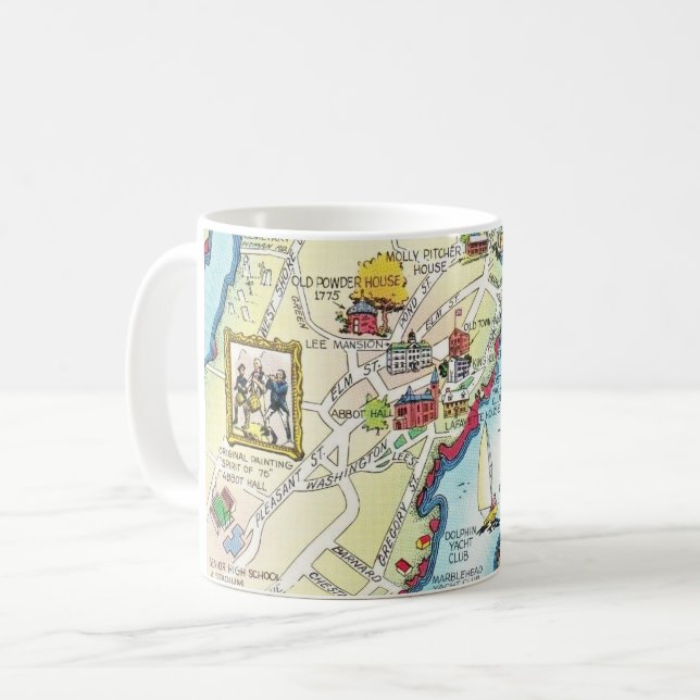 Marblehead Massachusetts Mug (Front Left)