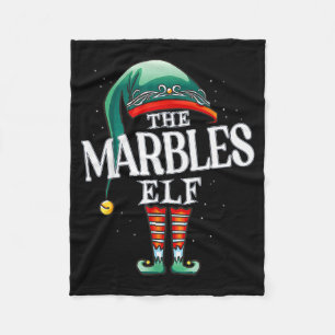 Marbles Elf Christmas Group Xmas Pajama Party  Fleece Blanket