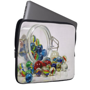 marbles glass toys laptop sleeve