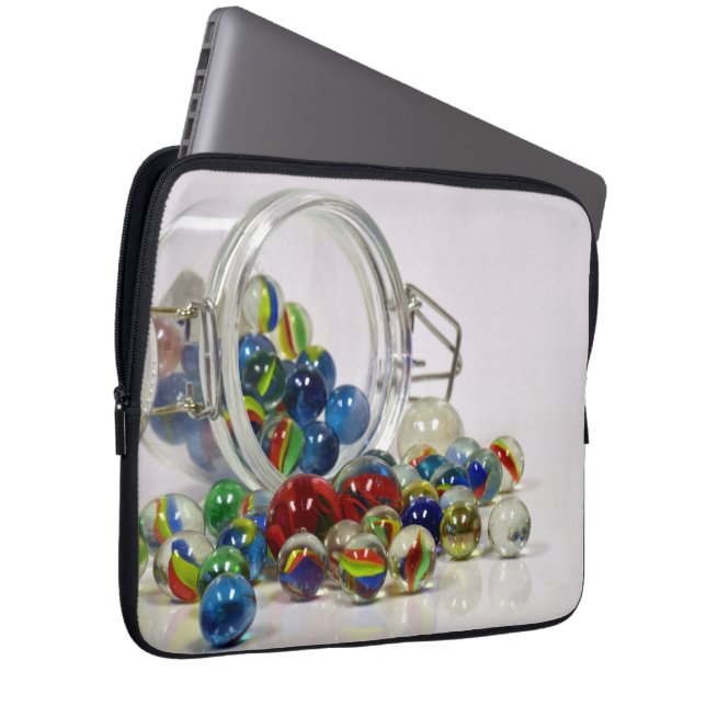 marbles glass toys laptop sleeve (Front Right)