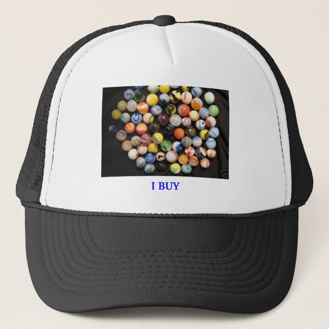 marbles, I BUY Trucker Hat (Front)