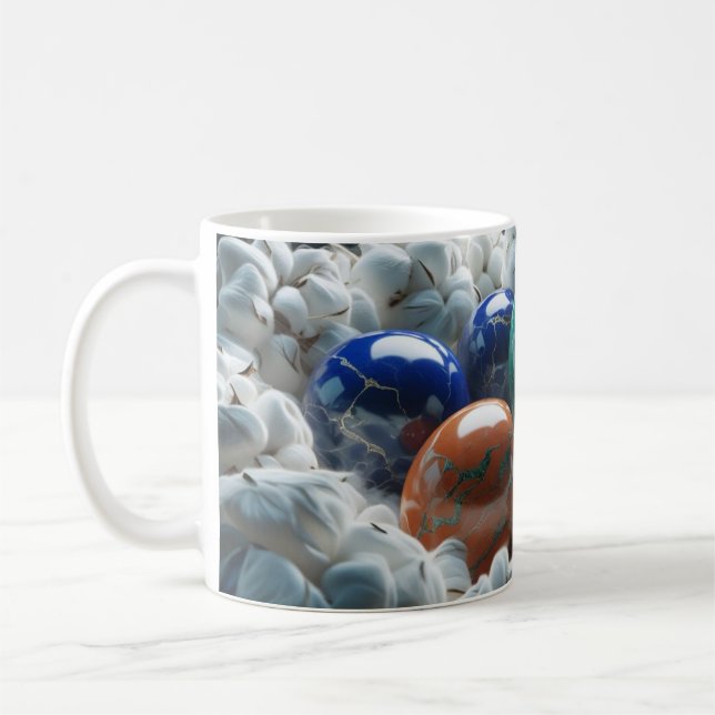 Marbles In Cotton Coffee Mug (Left)
