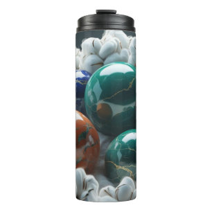 Marbles In Cotton Thermal Tumbler