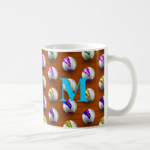 Marbles on Wood Pattern Coffee Mug