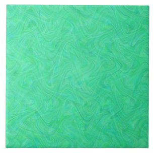 Marbling Green Blue Pattern Ceramic Tile