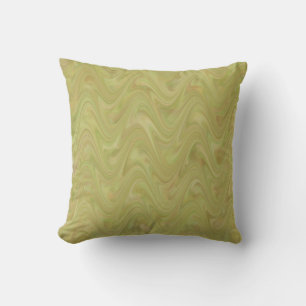 Marbling Green Brown Pattern Cushion