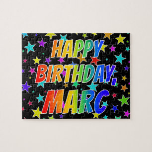 "MARC" First Name, Fun "HAPPY BIRTHDAY" Jigsaw Puzzle