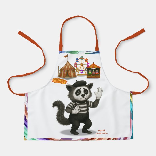 Marcel, civet mime apron (Front)