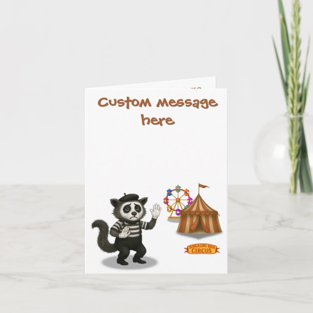 Marcel, civet mime card (Front)