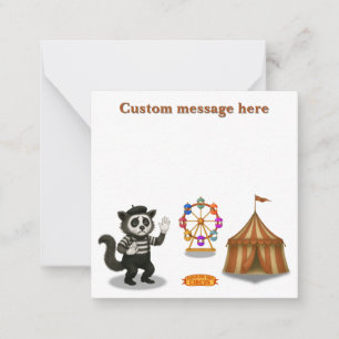 Marcel, civet mime card