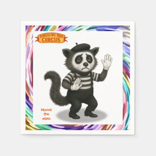 Marcel, civet mime napkin