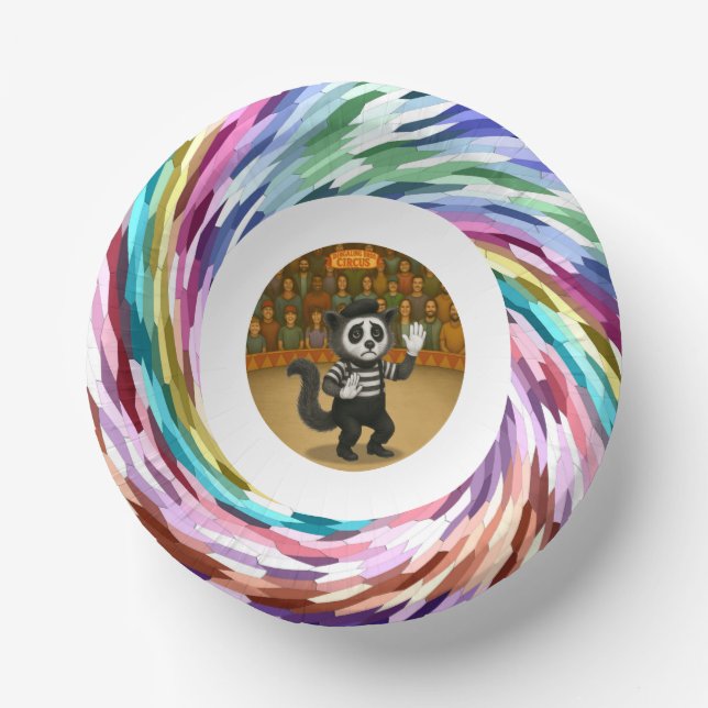 Marcel, civet mime paper plate (Front)