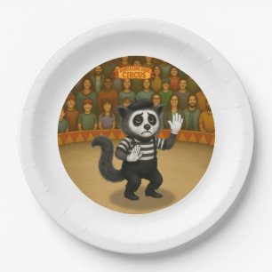 Marcel, civet mime paper plate
