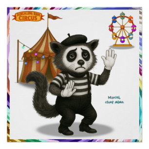 Marcel, civet mime poster