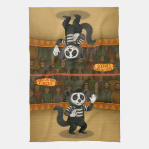 Marcel, civet mime tea towel
