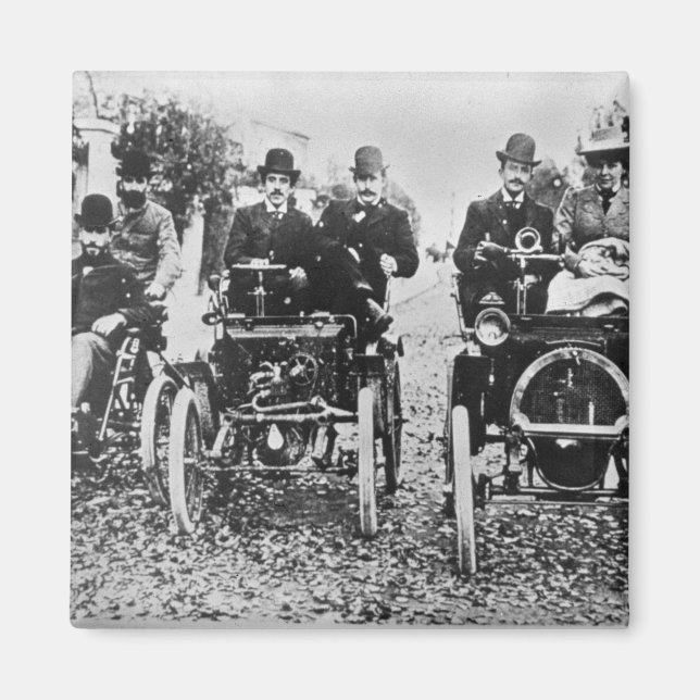 Marcel (d.1903) and Louis (1877-1944) Renault driv Magnet (Front)