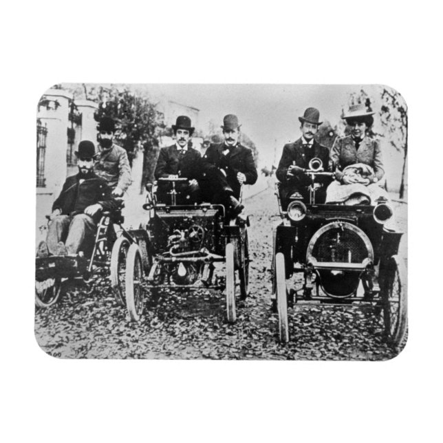 Marcel (d.1903) and Louis (1877-1944) Renault driv Magnet (Horizontal)