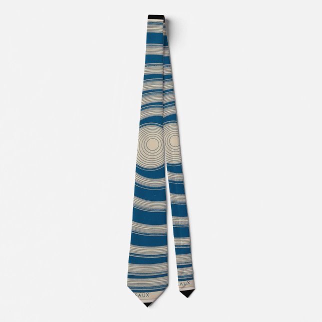 Marcel Duchamp Rotorelief BLUE Tie (Front)